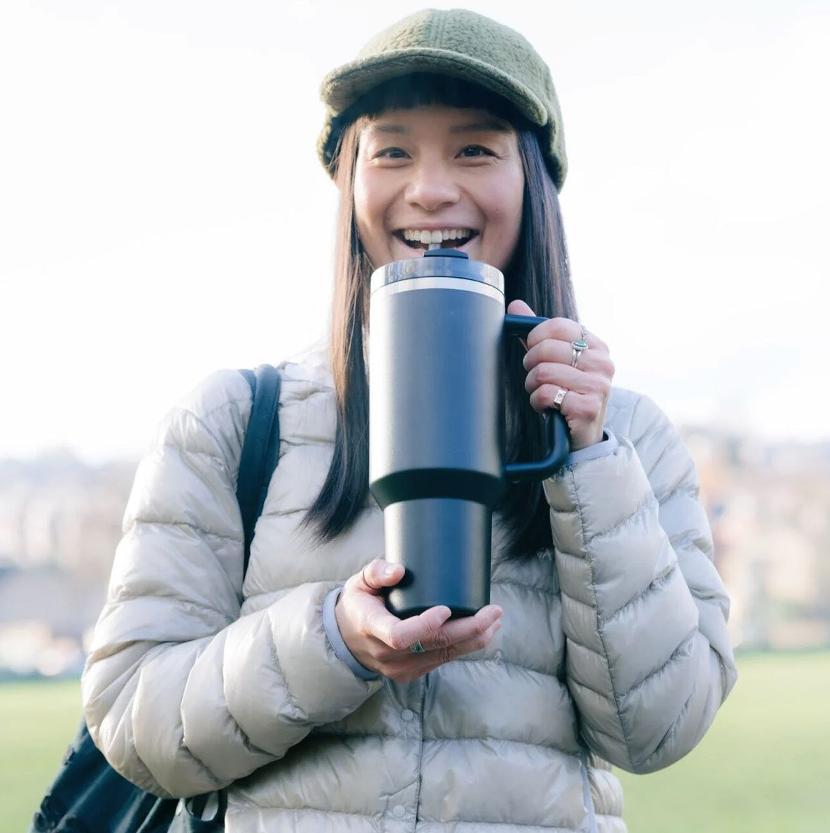 Roestvrijstalen Tumbler met handvat